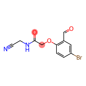 2-(4-bromo-2-formylphenoxy)-N-(cyanomethyl)acetamide