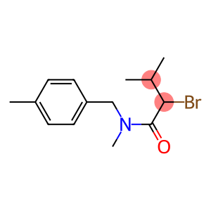 2-bromo-N,3-dimethyl-N-[(4-methylphenyl)methyl]butanamide