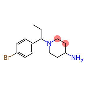 1-[1-(4-bromophenyl)propyl]piperidin-4-amine