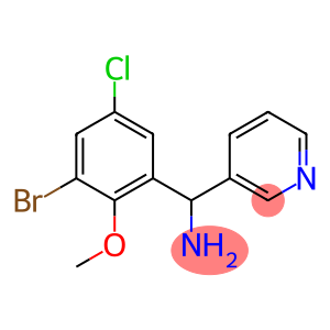 (3-bromo-5-chloro-2-methoxyphenyl)(pyridin-3-yl)methanamine