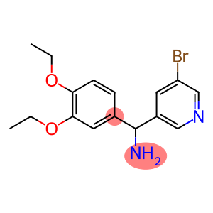 (5-bromopyridin-3-yl)(3,4-diethoxyphenyl)methanamine