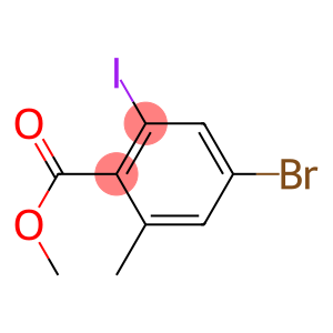 4-Bromo-2-iodo-6-methyl-benzoic  acid  methyl  ester