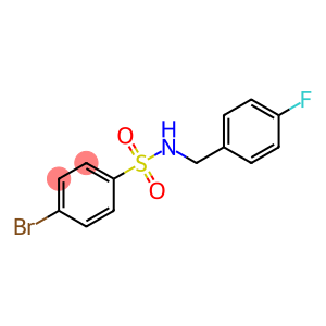 4-溴-N-(4-氟苄基)苯磺酰胺,97%