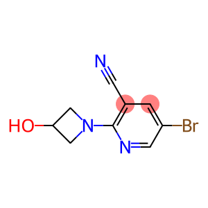 5-bromo-2-(3-hydroxyazetidin-1-yl)pyridine-3-carbonitrile