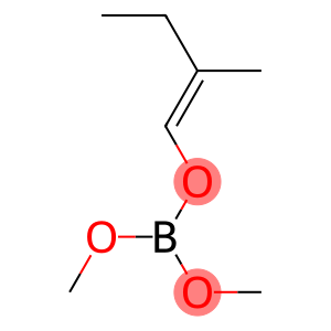 Boric acid dimethyl(E)-2-methyl-1-butenyl ester