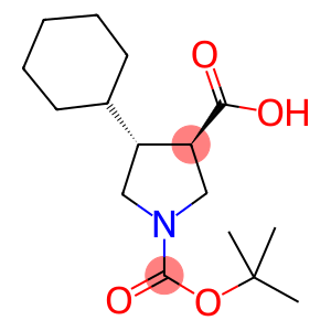 BOC-(+/-)-TRANS-4-CYCLOHEXYL-PYRROLIDINE-3-CARBOXYLIC ACID