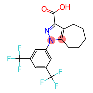 1-[3,5-bis(trifluoromethyl)phenyl]-1,4,5,6,7,8-hexahydrocyclohepta[c]pyrazole-3-carboxylic acid
