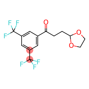 BIS-3',5'-TRIFLUOROMETHYL-3-(1,3-DIOXOLAN-2-YL)PROPIOPHENONE