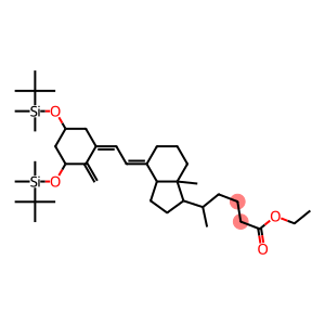 5-(4-{2-[3,5-Bis-(tert-butyl-dimethyl-silanyloxy)-2-methylene-cyclohexylidene]-ethylidene}-7a-methyl-octahydro-inden-1-yl)-hexanoic acid ethyl ester