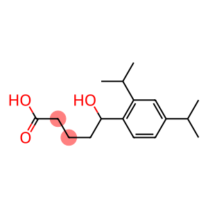 5-[2,4-bis(propan-2-yl)phenyl]-5-hydroxypentanoic acid