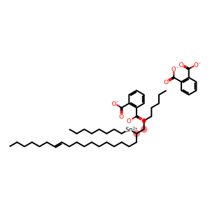 Bis[phthalic acid 1-(11-octadecenyl)]dioctyltin(IV) salt