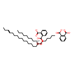 Bis[phthalic acid 1-(12-pentadecenyl)]dioctyltin(IV) salt