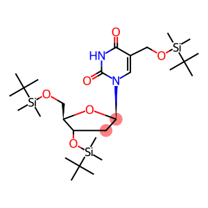 3',5'-Bis-O-[(1,1-diMethylethyl)diMethylsilyl]-α-[[(1,1-diMethylethyl)diMethylsilyl]oxy]-thyMidine-d2