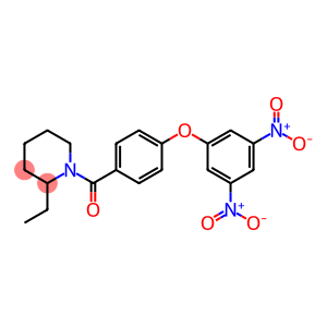 1-(4-{3,5-bisnitrophenoxy}benzoyl)-2-ethylpiperidine