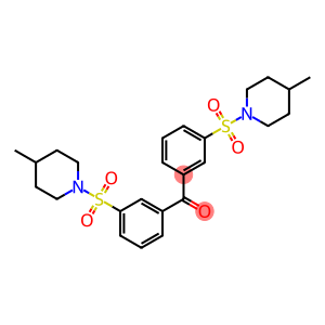 bis{3-[(4-methyl-1-piperidinyl)sulfonyl]phenyl}methanone