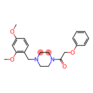 1-{[2,4-bis(methyloxy)phenyl]methyl}-4-[(phenyloxy)acetyl]piperazine