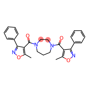 1,4-bis[(5-methyl-3-phenyl-4-isoxazolyl)carbonyl]-1,4-diazepane