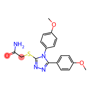 2-{[4,5-bis(4-methoxyphenyl)-4H-1,2,4-triazol-3-yl]sulfanyl}acetamide