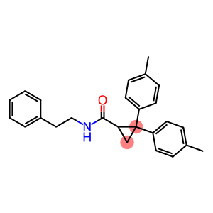 2,2-bis(4-methylphenyl)-N-(2-phenylethyl)cyclopropanecarboxamide