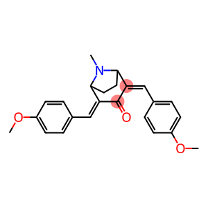 2,4-bis(4-methoxybenzylidene)-8-methyl-8-azabicyclo[3.2.1]octan-3-one