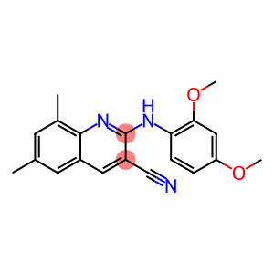 2-{[2,4-bis(methyloxy)phenyl]amino}-6,8-dimethylquinoline-3-carbonitrile