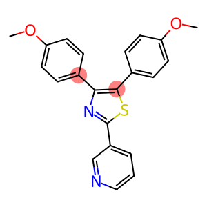 3-[4,5-BIS(4-METHOXYPHENYL)-1,3-THIAZOL-2-YL]PYRIDINE