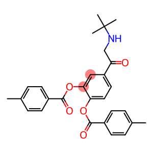 Bis(4-methylbenzoic acid)4-[[(1,1-dimethylethyl)amino]acetyl]-1,2-phenylene ester