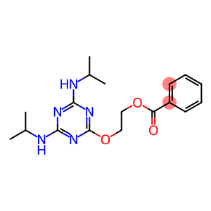 2-{[4,6-bis(isopropylamino)-1,3,5-triazin-2-yl]oxy}ethyl benzoate