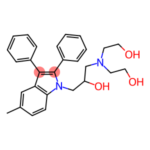 1-[bis(2-hydroxyethyl)amino]-3-(5-methyl-2,3-diphenyl-1H-indol-1-yl)-2-propanol