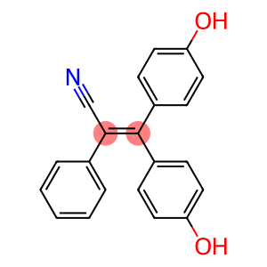 3,3-Bis(4-hydroxyphenyl)-2-phenylacrylonitrile