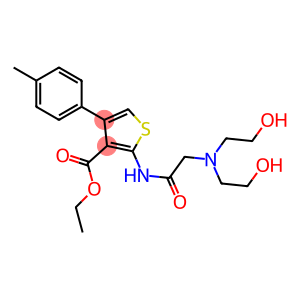 2-[[[Bis(2-hydroxyethyl)amino]acetyl]amino]-4-(4-methylphenyl)thiophene-3-carboxylic acid ethyl ester