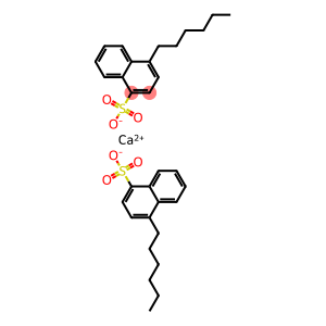 Bis(4-hexyl-1-naphthalenesulfonic acid)calcium salt