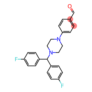 4-{4-[BIS(4-FLUOROPHENYL)METHYL]PIPERAZIN-1-YL}BENZALDEHYDE, 95+%