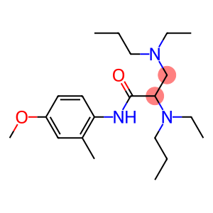 2,3-Bis(ethylpropylamino)-N-(2-methyl-p-methoxyphenyl)propionamide