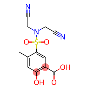 5-[bis(cyanomethyl)sulfamoyl]-2-hydroxy-4-methylbenzoic acid