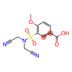 3-[bis(cyanomethyl)sulfamoyl]-4-methoxybenzoic acid