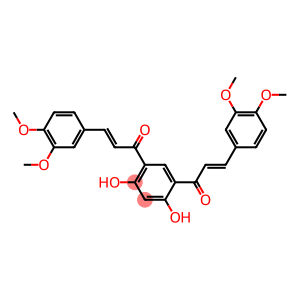 4,6-Bis[(E)-3-(3,4-dimethoxyphenyl)-1-oxo-2-propenyl]benzene-1,3-diol