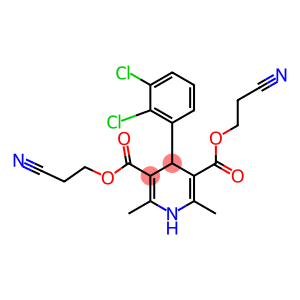 bis(2-cyanoethyl) 4-(2',3'-dichlorophenyl)-2,6-diMethyl-1,4-dihydropyridine-3,5-dicarboxylate