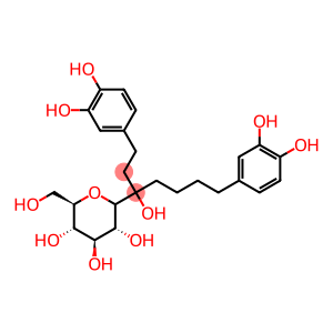 1,7-bis(3,4-dihydroxyphenyl)-3-(glucopyranosyl)heptan-3-ol