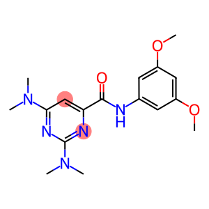 2,6-BIS(DIMETHYLAMINO)-N-(3,5-DIMETHOXYPHENYL)PYRIMIDINE-4-CARBOXAMIDE