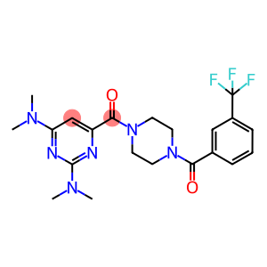 1-[(2,6-BIS(DIMETHYLAMINO)PYRIMIDIN-4-YL)CARBONYL]-4-(3-(TRIFLUOROMETHYL)BENZOYL)PIPERAZINE