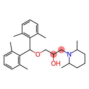 1-[Bis(2,6-dimethylphenyl)methoxy]-3-(2,6-dimethyl-1-piperidinyl)-2-propanol