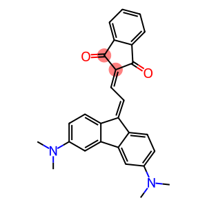 2-[2-[3,6-Bis(dimethylamino)-9H-fluoren-9-ylidene]ethylidene]-2H-indene-1,3-dione