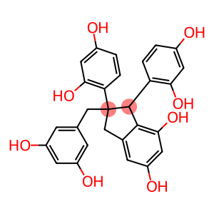 2,3-Bis(2,4-dihydroxyphenyl)-2-[(3,5-dihydroxyphenyl)methyl]-2,3-dihydro-1H-indene-4,6-diol