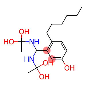 3-[Bis[(1,1-dihydroxyethyl)amino]methyl]-4-hexylphenol