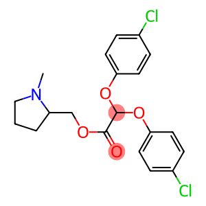 (+)-Bis(4-chlorophenoxy)acetic acid (1-methyl-2-pyrrolidinyl)methyl ester