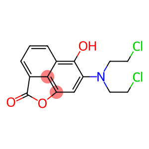 7-[Bis(2-chloroethyl)amino]-6-hydroxy-2H-naphtho[1,8-bc]furan-2-one