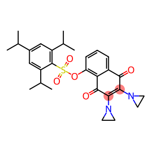 2,3-Bis(1-aziridinyl)-5-(2,4,6-triisopropylphenylsulfonyloxy)-1,4-naphthoquinone