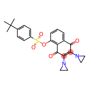2,3-Bis(1-aziridinyl)-5-(4-tert-butylphenylsulfonyloxy)-1,4-naphthoquinone