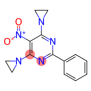 4,6-Bis(1-aziridinyl)-5-nitro-2-phenylpyrimidine